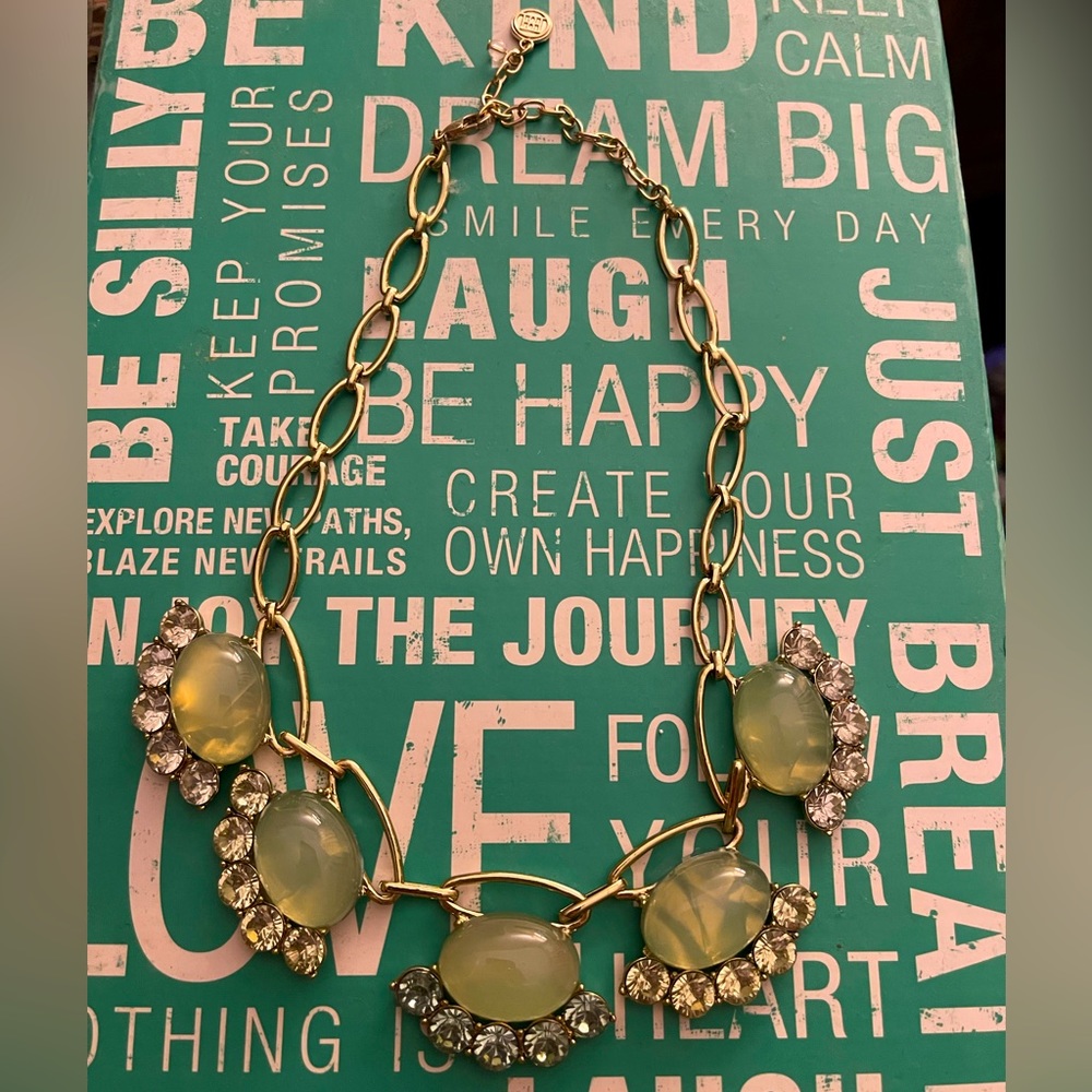 Blue Rhinestone Necklace
